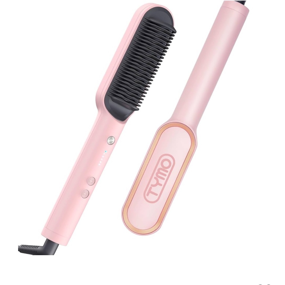 Pink Hair Straightening Brush